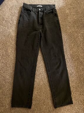 Pacing High-Rise Black womens  Straight Jeans